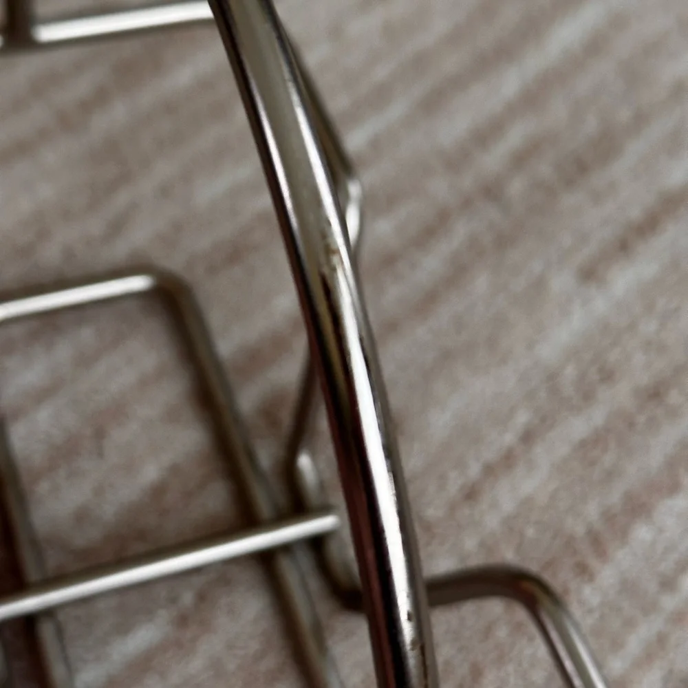 PAMPERED CHEF Simple Additions Brushed Silver Caddy w/ 2 Square White Bowls